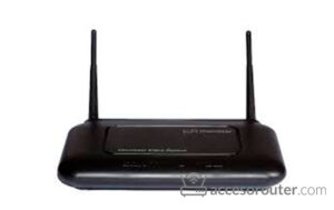 Router Amper EG-663-V1 negro con sus dos antenas