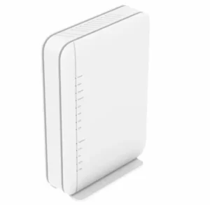 Router Livebox 6s de Orange, una torre blanca vertical, visto de frente
